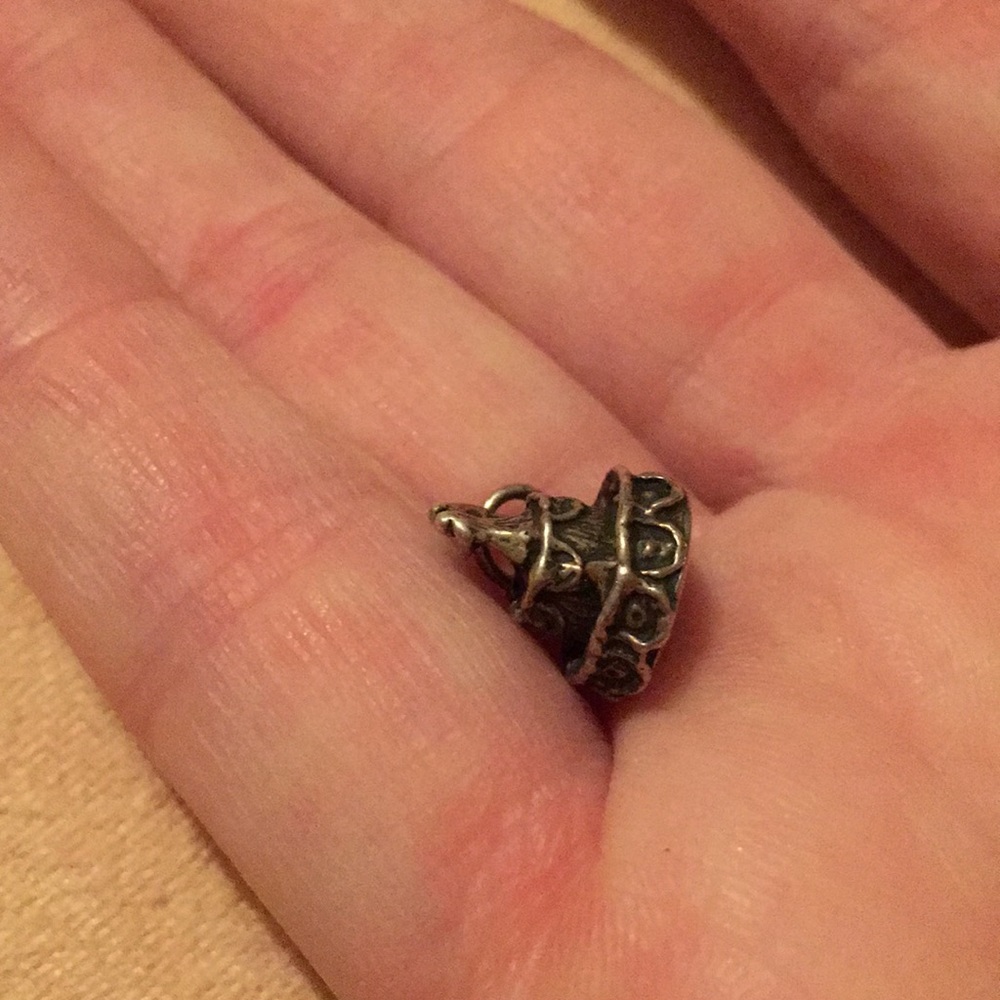 Wedding Cake Solid Sterling Silver Charm Charm - image 4